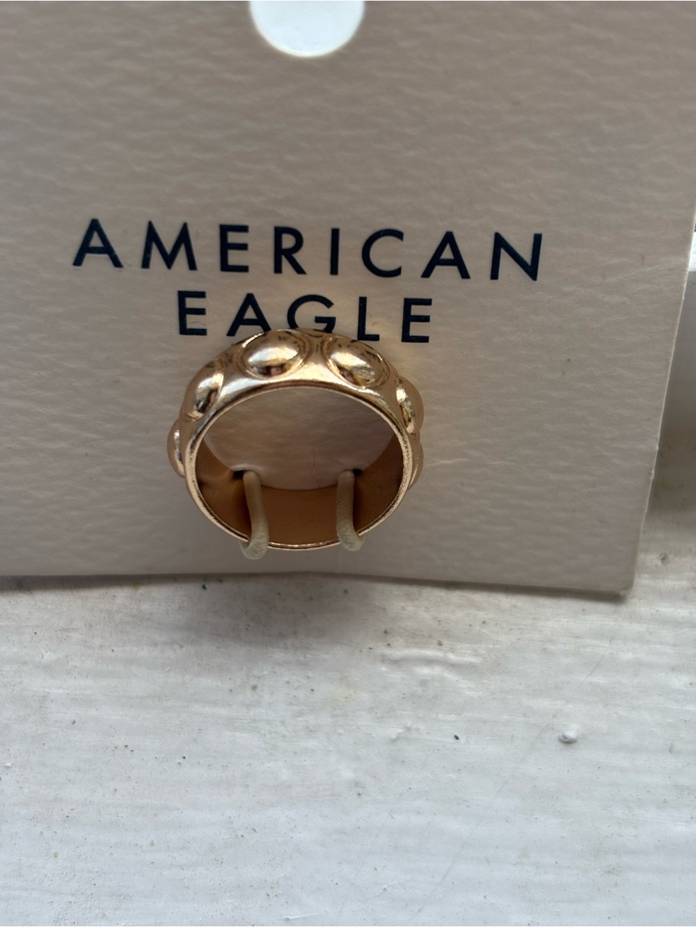 American Eagle Outfitters Gold Bubble Dome Ringi